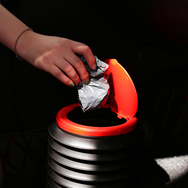 4L Retractable Folding Car Trash Bin with Lid Vehicle Garbage Dust Case Water Bucket Outdoor Fishing Bucket (BPA Free No FDA Certificate) 4L Retractable Folding Car Trash Bin with Lid Vehicle Garbage Dust Case Water Bucket Outdoor Fishing Bucket (BPA Free No FDA Certificate)